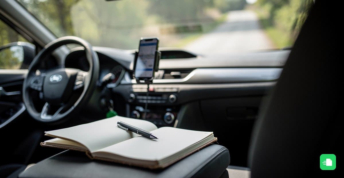 Kniha jízd aplikace: srovnání papíru, Excelu a GPS řešení